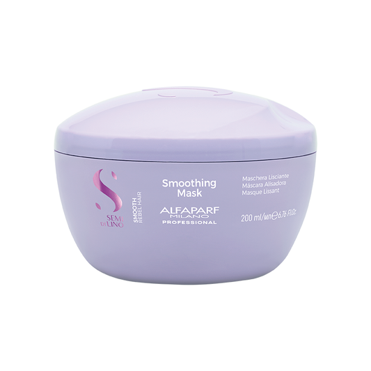 Mascarilla Alfaparf Semi di Lino Smoothing 200ml profesional alisadora cabello rizado